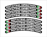 【GP STYLE jp】ローテーション リムステッカー ブラック 【8枚】…