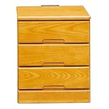 シック 幅45cm 奥行き40cm 3段ミニチェスト ライトブラウン 完成品