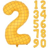 数字バルーン トイストーリー 2歳 ナンバー 数字2 イエロー 風船 マット イエロー 大きい 誕生日 パーティー 部屋装飾 お祝い 記念日 飾り付け 風船 40インチ (2,イエロー)