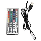 EPBOWPT 5 V 6 A USBコネクタRGB LEDコントローラとIRワイヤレス44-keyのリモート・コントロール5 V RGB LEDストリップライトとテレビバックライト