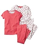 カーターズ Carter's パジャマ 半袖 ＆ 長袖 ＆ 長ズボン 2枚 綿リブ100% 2組セット 4-Piece Snug Fit Cotton PJs 9M (67-72cm)