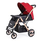 Feemom ベビーカー b型 両対面ベビーカー 軽量 ハイシート 軽量 コンパクト 通気スカイライト付き