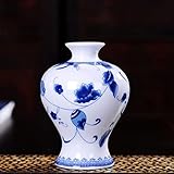Kicode ユニークな美しいです 伝統的な 中国の 青と白の磁器 吉祥セラミック エレガントな飾り Bパターン