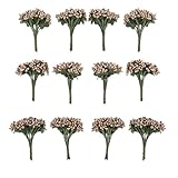 AWHAO　144pcs 造花 ミックスブッシュ ビューティー