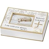 Dicksons Resin Photo Box, Beloved Godchild/White by Dicksons
