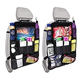 2枚シートバックポケット 車 収納 後部座席 車用収納ポケット 後部のポケットには9つの収納スペースがあり 子供向け製品 タブレットコンピュ