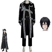 【SAO】桐ヶ谷和人　キリト　黒の剣士　Lサイズ　コスプレ衣装　E-8216 CP1580102.jpg