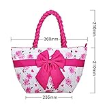 JL SHOP Pataya PTB052 バンコクバック リボン 新型通勤バッグ レディース 女性用 単肩包 トートバッグ レジャーバッグ クラッチバッグ ハンドバッグ 印花帆布バッグ 手作りバック