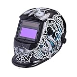 Nuzamasソーラーパワードオートダークニング溶接ヘルメットマスクアークティグミグ溶接フェイスプロテクションシェード範囲を調整したプラズマ切断DIN4 / 9-13 UV / IV保護DIN16