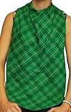 Adult Bandana Bib/Clothing Protector - Long Length Feeding Bib (Tartan Army) by BibblePlus Dignity B