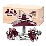 A.G.E. Series by Amana Tool MD504 Cove Raised Panel Door Making Carbide Tipped Router Bit Set with B