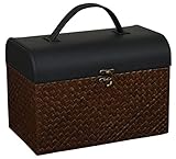 L&amp;P 収納マルチボックス ブラックレザー 6210-0079