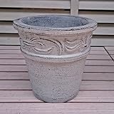 ベトナム鉢 ラムエル (20cm) アイスウォッシュ色 テラコッタ 植木鉢 プランター アンティーク調 陶器鉢 おしゃれ 園芸 ガーデニング ヨーロピアンガーデン