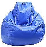 Gold medal Tear Drop Wet Look Vinyl Bean Bag, Large, Blue [並行輸入品]