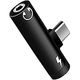 Type-C to 3.5mm イヤホン 変換アダプター 2in1 イヤホンジャックアダプター 音楽聞きながら充電でき 音楽/通話 音量調節可能 iPad Pro/Galaxy/Xiaomi/HUAWEIなどType-Cポートのデバイスに対応