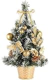 【tr nd】限定！クリスマスツリー 30cmミニクリスマスツリ卓上 かわいい クリスマスグッズ インテリア用品 玄関 卓上 飾り 北欧風 おしゃれ インテリア用品 クリスマスプレゼントに クリスマス飾最適 おしゃれクリスマスツリー (ゴールド,30CM)