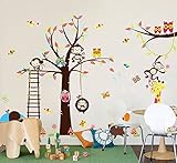 haya TM Lovely blooms zoo nursery children's room decorative wall stickers Kids Vinyl Sticker Home D