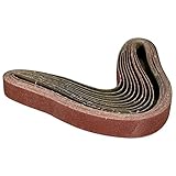 POWERTEC 412108 1-1/8-Inch x 21-Inch 80 Grit Aluminum Oxide Sanding Belt for Makita Sander 9031 & 90