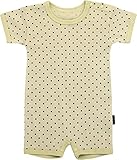 アンナニコラ 水玉柄 半袖肩開きロンパス 60cm ベージュ I-15432 B87 日本製