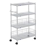 ルミナス フィールシリーズ ポール径19mm ワゴン 4段 幅59.5×奥行29.5×高さ94cm MD3090-4W