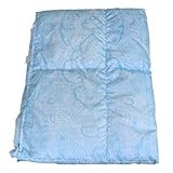 昭和西川 ダウンケット ウォッシャブル肌掛け布団【NU-50柄】ダックダウン50％ シングルロング 150cm×210cm （ブルー色） 掛布団 肌布団 肌ふとん 洗える