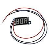 Hommy LED ミニ電圧計電圧インジケータ パネルメーター DC 0-30V 23 mA 赤色　新品