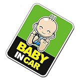 セーフティ反射ステッカー 赤ちゃん BABY IN CAR (D)
