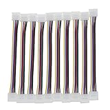 LEDENET 5pins 10 mm LED RGBWストリップライトにコネクタをクイックストリップAny Angel Turn、溶接なし、簡単ソリューションDIY ( 10個パック) LEDENE