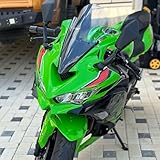 SHINKXMT オートバイ用フライスクリーン ZX4R 風防 ウィンドスクリーン ウィンドデフレクター バイザー バイザーカバー 適用車種ZX-4R/ZX-4RR ZX 4R/ZX25R スペアパーツ アクセサリー 2023 2024 2025 (グレースモーク)