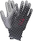 g-style 【ガーデニング用手袋】 PUキュート (ドット)  ブラック S 10双セット