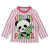 GARACH(ギャラッチ) 天竺10mmピッチストライプ長袖Tシャツ 130cm/ラズベリー NO.AH-511404