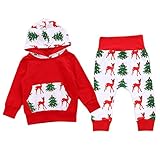 ノーブランド品 　全4サイズ　2本セット　新生児　綿　長袖　子供服　クリスマスのデザイン　パーカー　ズボン　スーツ - 70