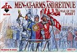 プラスチックモデルFigures War of the Roses 1。men-at-arms and Retinue 40図で10ポーズ1 / 72レッドボックス72040