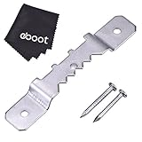 eBoot Sawtooth Picture Frame Hanging Hangers Double Hole with Nails, 100 Pack [並行輸入品]