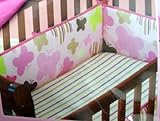Itty Bitty Butterflies Crib Bumper Coordinates with 3 Piece Nursery Set by Itty Bitty
