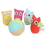 ベビー&キッズ 音が鳴る 人形 可愛い 知育遊具 赤ちゃん 多機能おもちゃ (フクロウ)