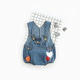 NEINEI　オーバーオール　サロペット　子供　キッズ 　デニムパンツ　子供服　ベビー服　ロンパース　カバーオール　つりズボン　パンツ (100, スカイブルー)