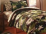 5 Piece Boys Camouflage Jeep Twin Bed in a Bag Set [並行輸入品]