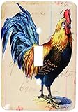 3dRose LLC lsp_108229_1 Vintage Rooster Digital Art By Angelandspot Single Toggle Switch
