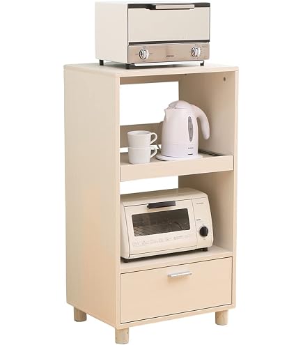 日本製 エムケー精工 CBU-338W レンジ台 ・米びつ キャビー 幅56cm 