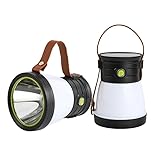 LETOUR ランタン ledランタン 高輝度 キャンプランタン+懐中電灯 USB充電+ソーラー充電 明るさ調整 防水 アウトドア用