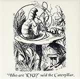 InspirationzStoreビンテージアート – Who Are You – Smoking Caterpillar Quoteから不思議の国のアリス – タイル 4" ct_193796_1