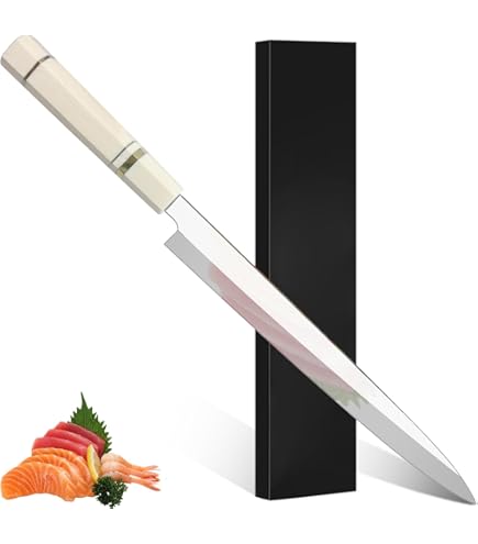 Amazon｜正本総本店 柳刃刺身包丁 24㎝ 刀身:コバルト鋼、柄:水牛角朴