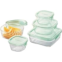 iwaki耐熱容器 20個セット グリーン  山崎実業 ハリオ　まとめ品 Amazon｜iwaki(イワキ) 耐熱ガラス 保存容器 グリーン 8個セット