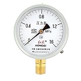 uxcell 圧力計 空気圧縮機 20mm/ 1/2BSPのおねじ 0-1.6Mpa クリア プラスチック