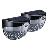 Litom LEDソーラーライト　夜間自動点灯 屋外照明/壁掛け/軒先/庭先/玄関入口などに照明用