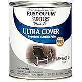 Rust-Oleum 254100 Painters Touch Quart Oil Based, Metallic Silver [並行輸入品]