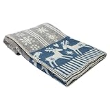クリッパン KLIPPAN ウールブランケット 2248-03 ラップランドライトグレー／ホワイト 130x180cm Wool Blankets ひざ掛け 毛布 オフィス ふわふわ [並行輸入品]
