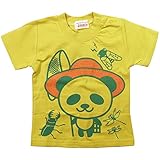 《初夏盛夏対応》 GARACH(ギャラッチ) 天竺昆虫採集PANDA半袖Tシャツ 90cm /Gn NO.AH-1621304