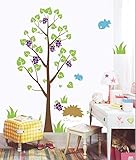Pop Decors PT-0032-Va Beautiful Wall Decal Hedgehog and Blackberry 71 [並行輸入品]